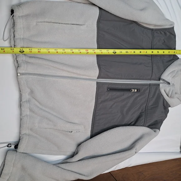 Columbia Womens Gray Fleece Zip Up Jacket Size XL - Picture 5 of 10